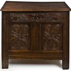 Late 17th Century English oak high coffer - UK1142