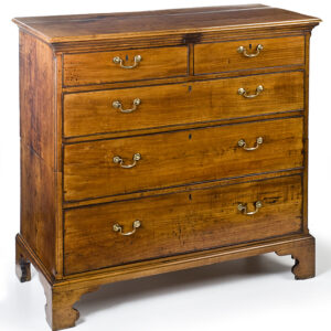 Late 18th Century English cherrywood and laburnum chest on chest - UK1120