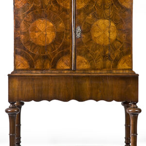 Late 19th Century English laburnum and rosewood cabinet on stand in early 18th Century style - AA1542