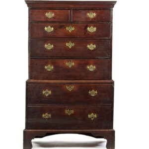 18th Century English oak chest on chest of small proportions - UK1821