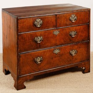 Mid 18th Century English Country walnut on oak and deal chest