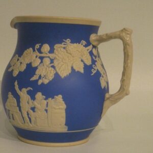 20th Century Wedgewood bright blue and white jug