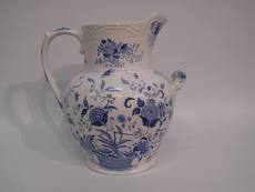 Large 19th Century blue & white Ridgeway jug - CBEs59 - Image 3