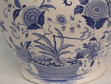 Large 19th Century blue & white Ridgeway jug - CBEs59 - Image 7