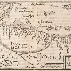 Iava Maior (Java Major) Map by John van Linschoten - 1598 - CDS700