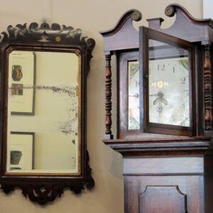 A late Georgian oak and faded mahogany cross banded 30 hour longcase clock - AA1504