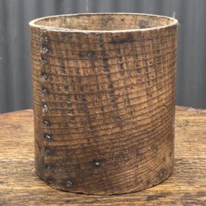 19th Century English Elm Half Gallon Bentwood Dry Measure