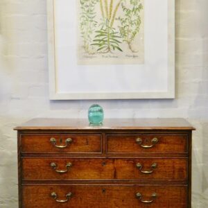 18th Century English Country Oak Chest of unusually small proportions