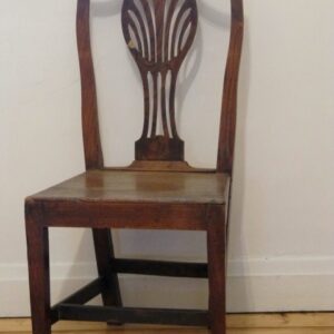 18th Century English country Hepplewhite elm and ash occasional chair - AA1499