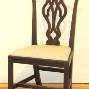 18th Century mahogany Chippendale chair 'scrolled ears' - AA1573