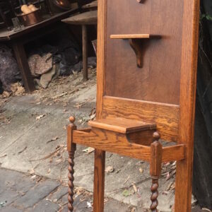 An Early 20th Century English Oak Hall Stand