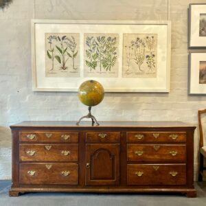 A George III English oak dresser base - UK1796
