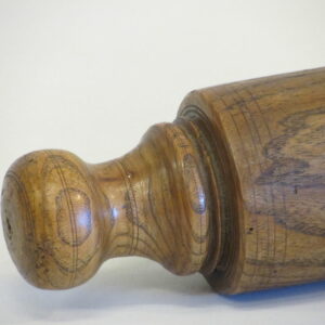 Late 19th Century French elm rolling pin of unusually large proportions