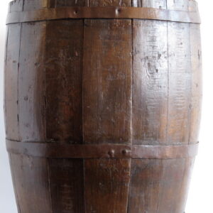 A 19th Century French iron bound chestnut 'Vendage'