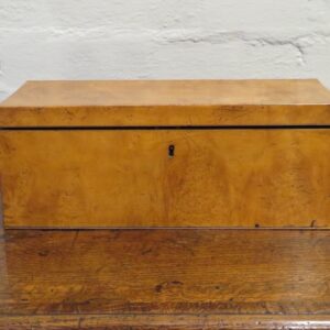 An Unusual Rectangular 19th Century European Satinwood Trinket Box