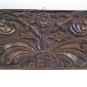 17th Century Continental Deep Carved Walnut Panel - AA0731