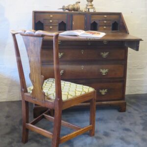 A Very Nice 18th Century English Country Chippendale Ash Occasional Chair