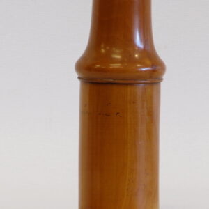 A rare 19th Century Australian musk wood chemist's container having the original interior bottle and lid - AA1176a