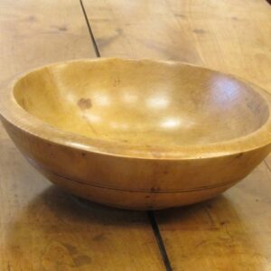 First half 19th Century English sycamore dairy bowl