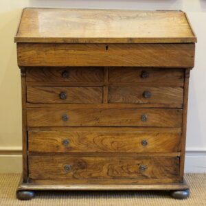 An exceptional rare early 19th Century English elm writing bureau   AA1895