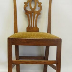 One from a harlequin set of eight English Country chippendale dining chairs