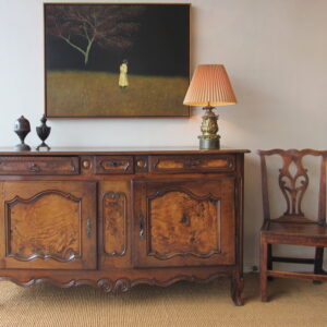 Unusual late 18th Century English country Chippendale ash, elm and oak occasional chair - CBE-S89