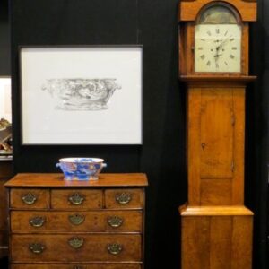 Late Georgian, early 19th Century English country oak 8 day long case clock by W.H. Nicholas, Birmingham - AA1903