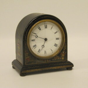 A Decorative English Chinoiserie Deco Mantle Clock