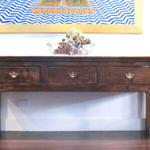 First half 19th Century English wild elm low dresser - CPGP500