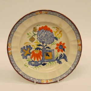 English Mason's 'Jardineire' pattern plate featuring the peony rose