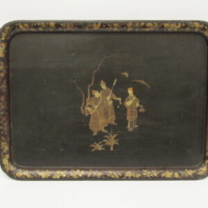 19th Century Chinese export papier-mache tray