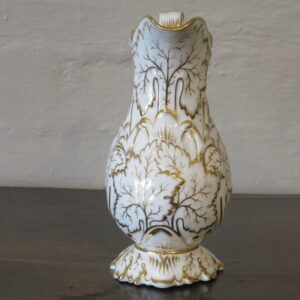 Elegant 19th Century English White & Gilt Oak Leaf Jug (A.F)