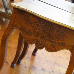 A pair of 20th Century French carved fruitwood side tables - 1752