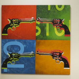 James Christakopoulos - Pistol - Acrylic on Canvas