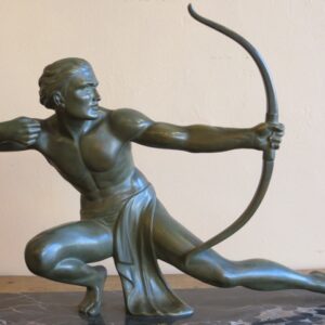 20th Century French 'Melani' Deco bronze of a well toned Archer - AA1967