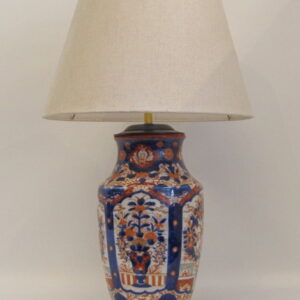 A decorative 19th Century Japanese Imari vase, converted to a lamp
