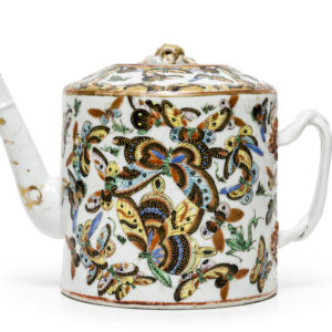 Handpainted Butterfly Chinese Teapot 1870