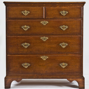 An Unusually High 18th Century English Oak Chest of Drawers - UK0500