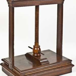 An Early 19th Century English Oak Travelling Book Linen Press