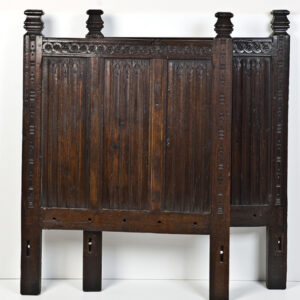 Pair Of Period Style English Oak Single Bedheads - AA 0738