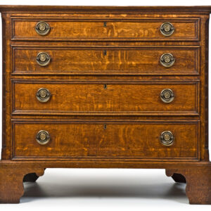 19th Century English Country Regency Oak Chest