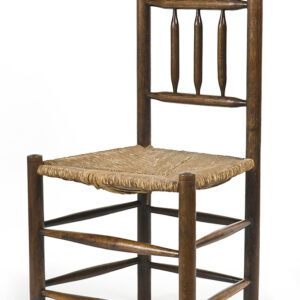 Late 18th Century English ash spindle back side chair - AA0915