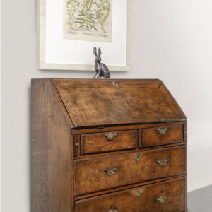 18th Century English George III Country Oak Writing Bureau - AA2188