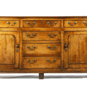 A George III English country oak dresser base - UK1794
