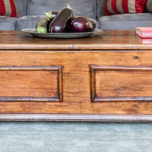 19th Century French Elm dough-bin/coffee table