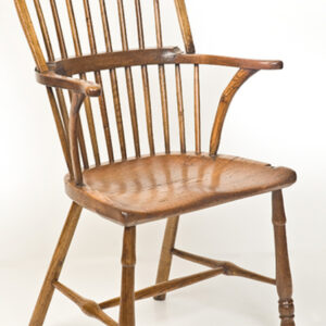 Late 18th Century English Fruitwood & Elm spindle back Windsor Armchair - AA1307