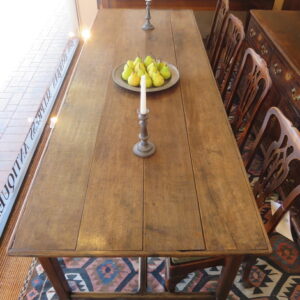 19th Century French oak centre/serving/fabric table - AA1829