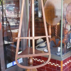 First half 20th Century faux Walnut and Steel Coffee Grinder by Peugeot Freres -AA1961