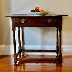 18th Century English Country Oak Side/Entrance Table