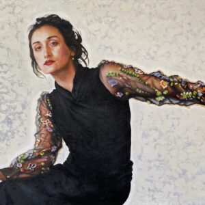 'Camille' oil on canvas board